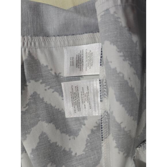 Jones Studio Navy White Chevron Fit & Flare Dress – Size 8, Lined, Zip Back, New - Picture 6 of 9